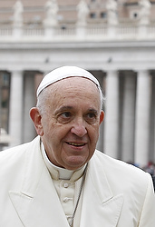 Pope Francis arrives to lead general audience in St. Peter's Square at Vatican