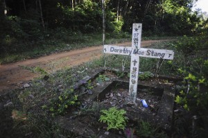 CROSS MARKS SPOT WHERE U.S. SISTER DOROTHY STANG WAS MURDERED IN BRAZIL IN 2005