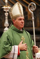 Cardinal-designate Joseph W. Tobin of Indianapolis is pictured in a 2010 photo at the Vatican. Pope Francis has accepted the resignation of Archbishop John J. Myers of Newark, N.J., and named Cardinal-designate Tobin to succeed him. (CNS photo/Paul Haring)