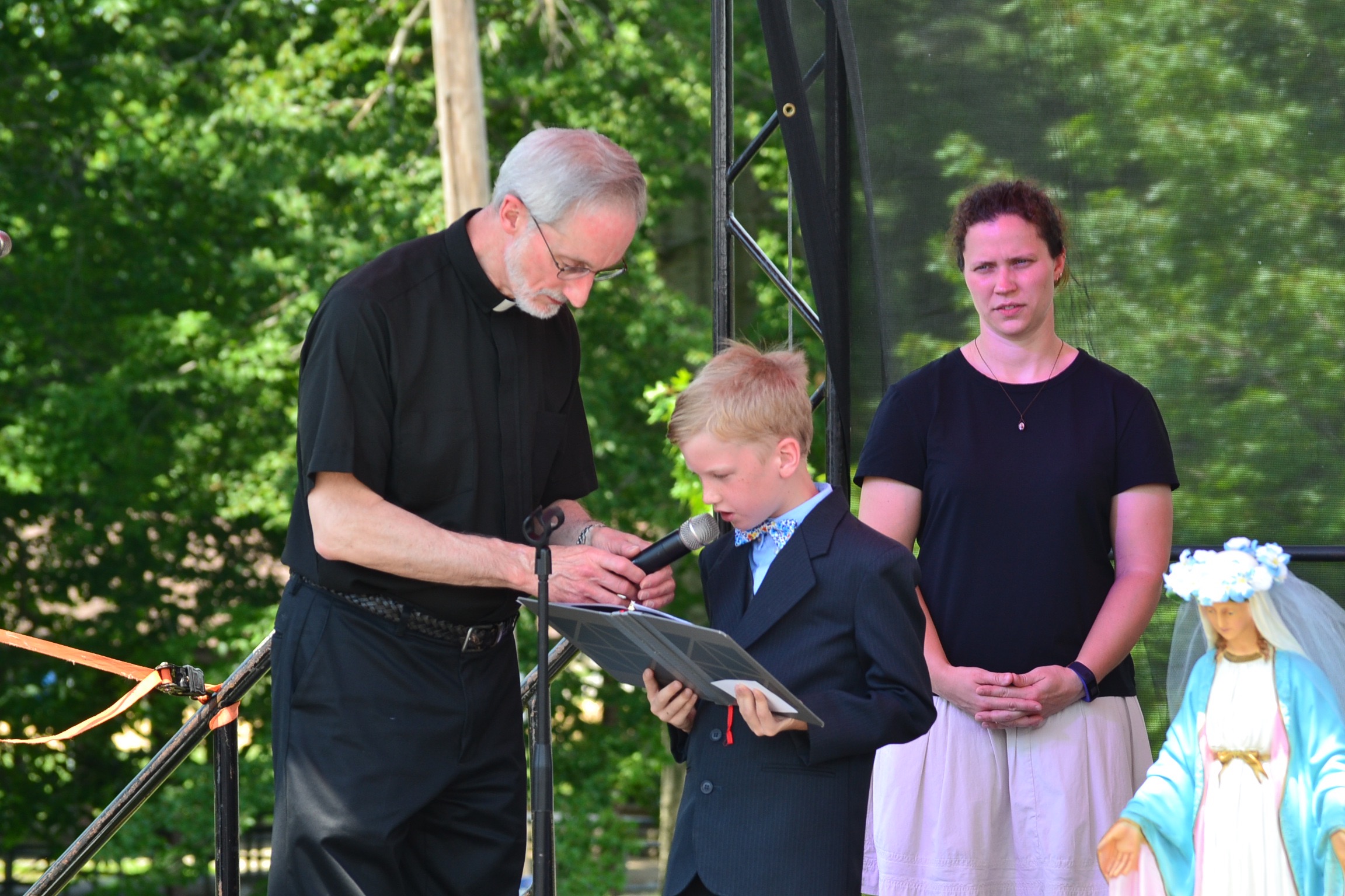 First Communicant from St. Catharine grade school (CT Photo/Greg Hartman)