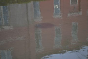 The sewer system overwhelmed as water surging upward during the 2018 Ohio River Flood (CT Photo/Greg Hartman)