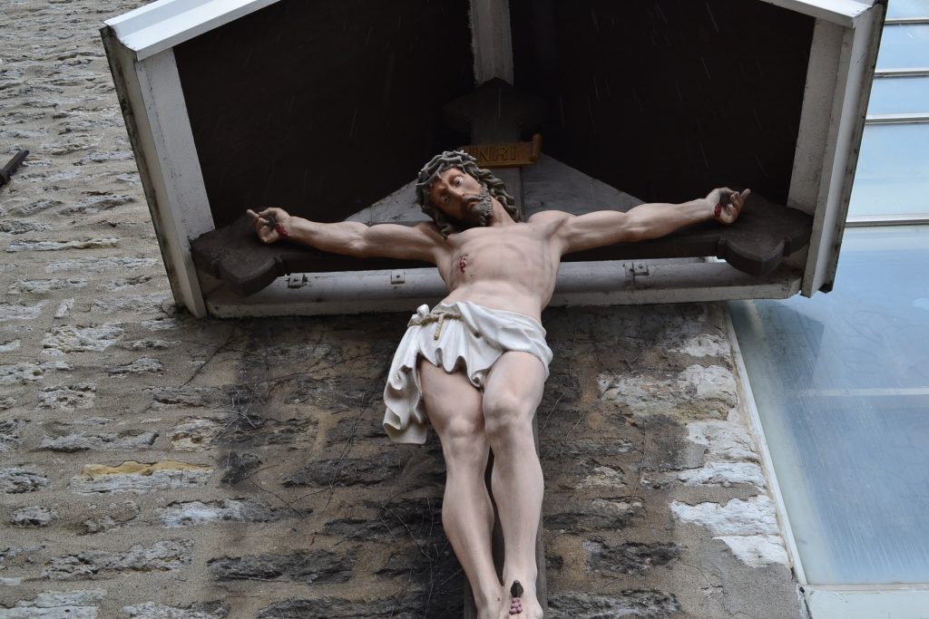At noon darkness came over the whole land until three in the afternoon. Jesus gave a loud cry and breathed his last. (CT Photo/Greg Hartman)
