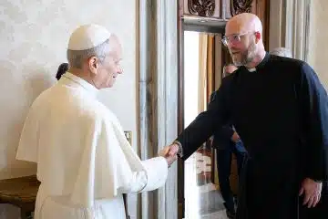 Fr. Kyle Schnipple meets with Pope Leo XIV to talk about courage, pride, and the sacred heart of Jesus for those experiencing same sex attraction